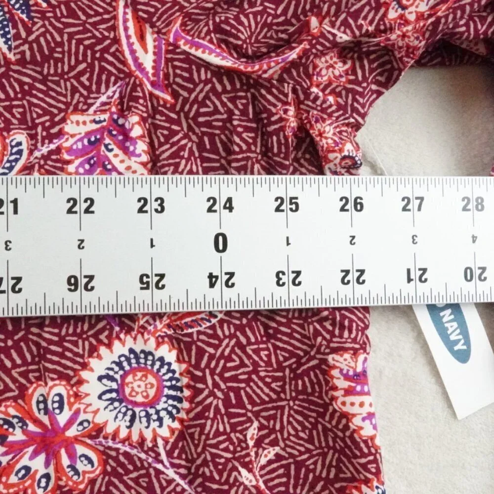 Old Navy Midi Dress Womens 2Xl Floral Print V-Neck Multi Color Long Sleeve - Picture 7 of 13